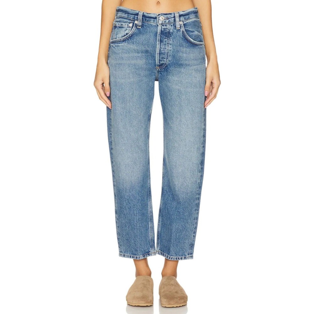 Citizens of Humanity Winslow Cropped Boyfriend Blue Jeans Women's Sz 31 (36")